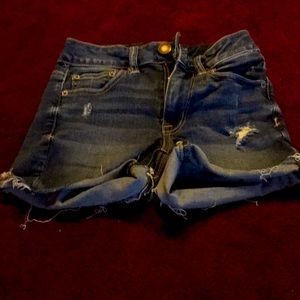 American Eagle jean shorts size 00